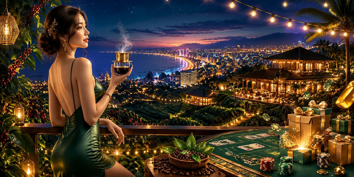 Phong cảnh Vịnh Hạ Long với banner khuyến mãi game mới casino trực tuyến