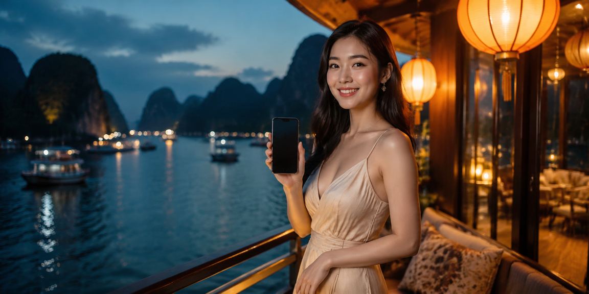 Người chơi tại Hội An trải nghiệm casino mobile dưới ánh đèn lồng