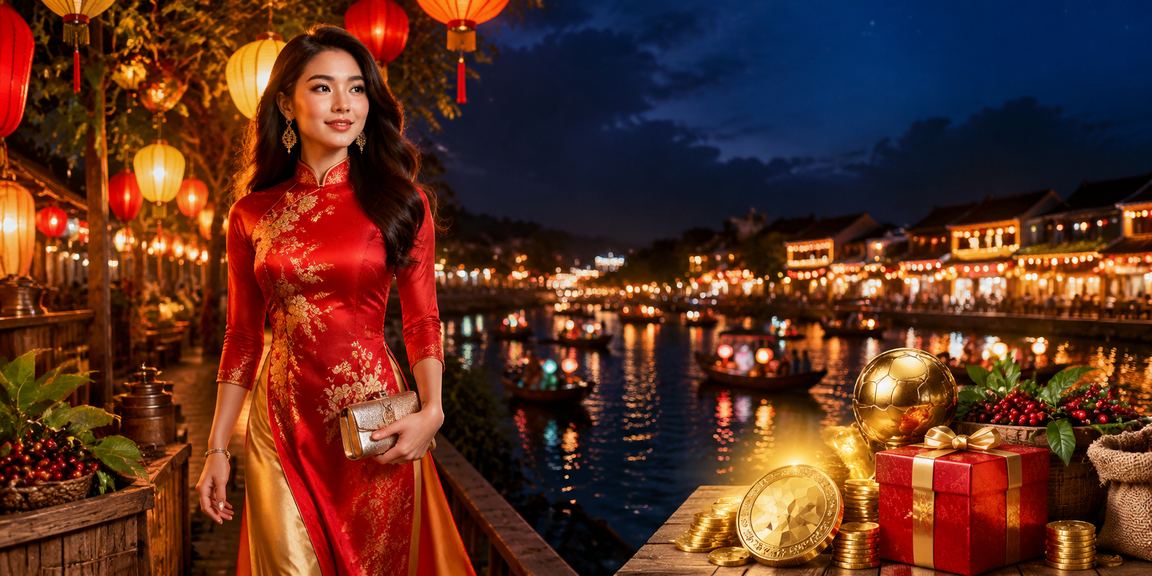 Người dùng xem kết quả cá cược thể thao bên ly cà phê tại Hội An, không khí bình yên buổi sáng